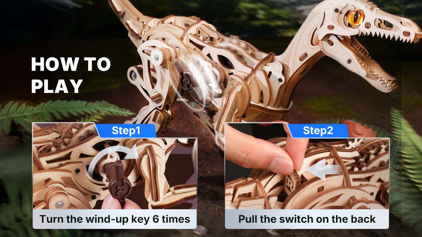 ROKR Velociraptor LD01 Mechanical Dinosaur