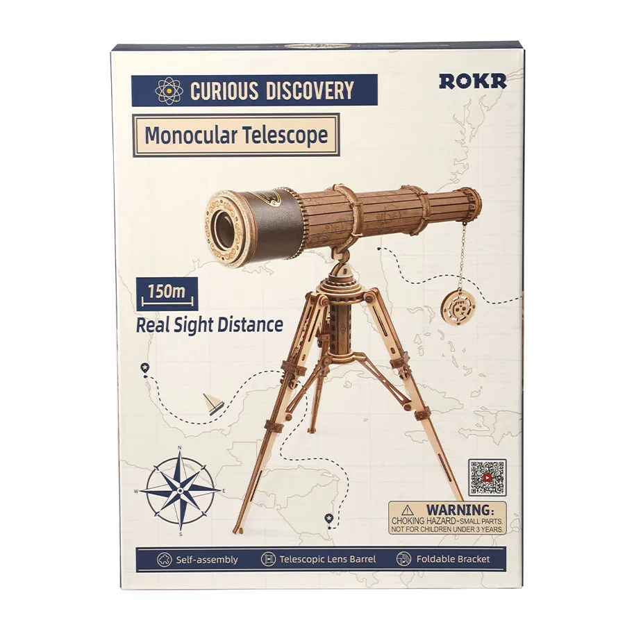 ROKR Monocular Telescope – Ξύλινο Μονόκυαλο Τηλεσκόπιο - Image 7
