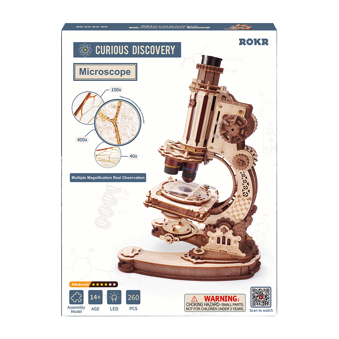 ROKR Microscope Wooden Puzzle ST005