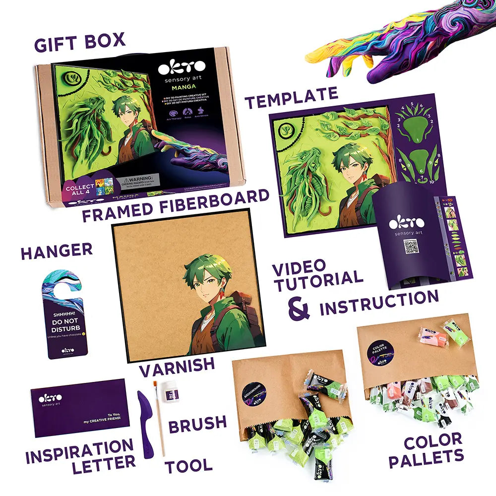 OKTO DIY 3D Painting MANGA – Earth - Image 3