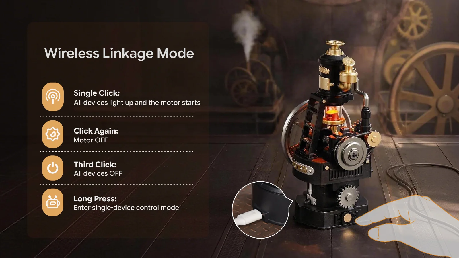ROKR Thermo Engine CGM03 μηχανικό μοντέλο θερμικής μηχανής