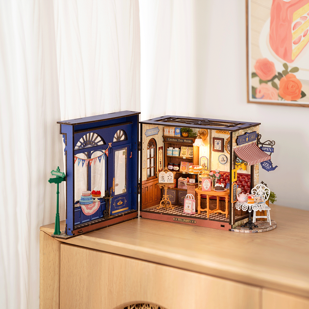 Rolife Leisure Time Tea Room – DIY Μινιατούρα Αίθουσα Τσαγιού - Image 2
