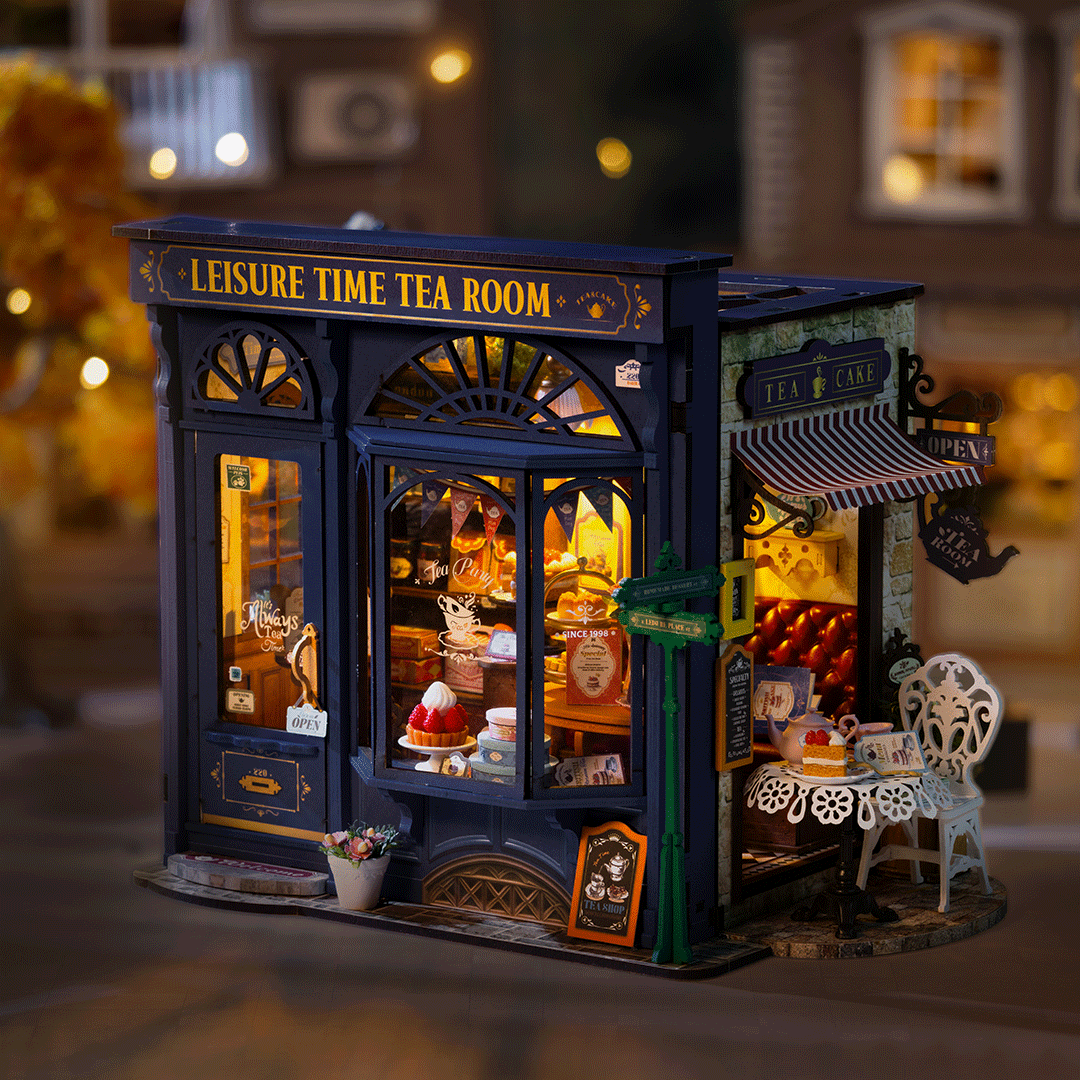 Rolife Leisure Time Tea Room – DIY Μινιατούρα Αίθουσα Τσαγιού - Image 5