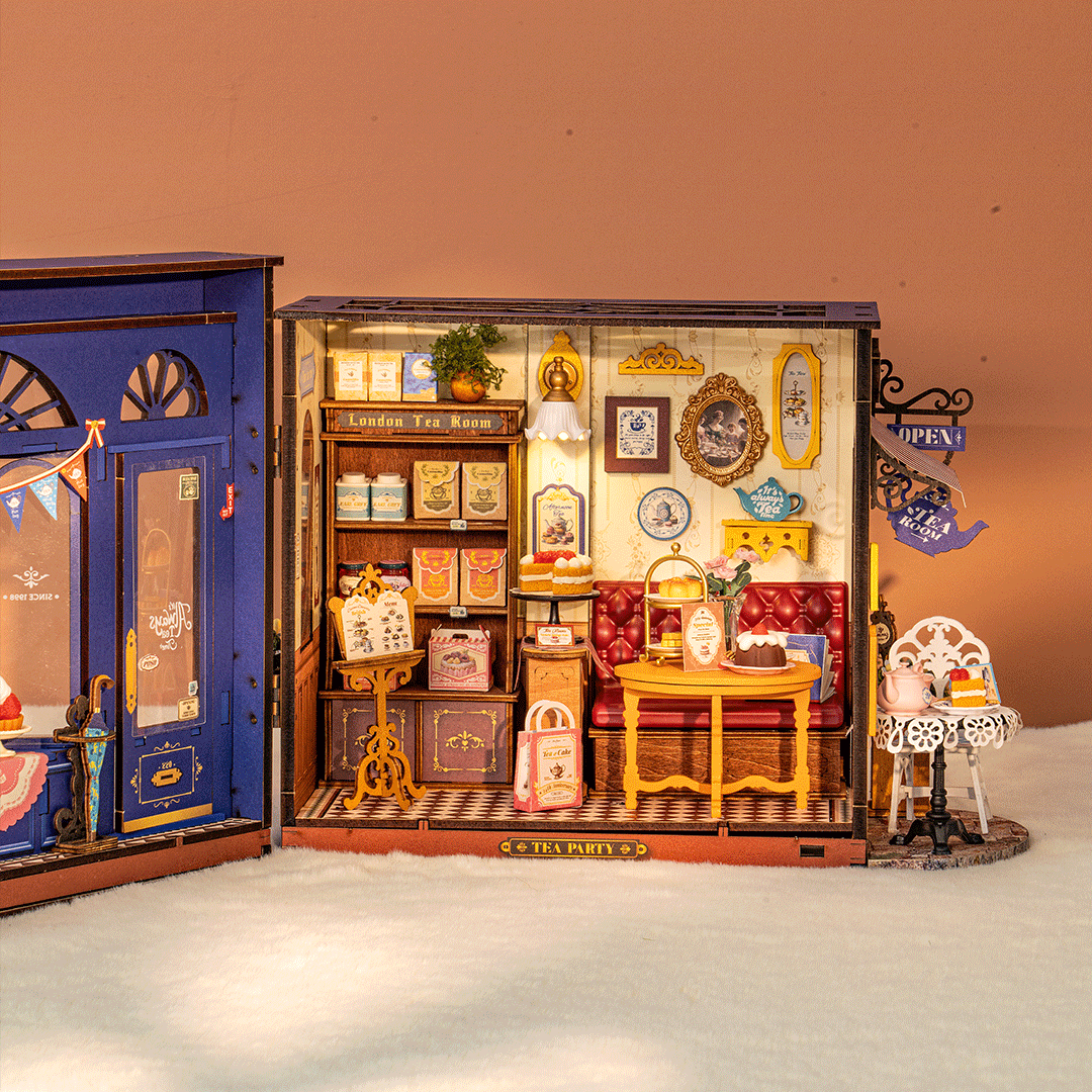 Rolife Leisure Time Tea Room – DIY Μινιατούρα Αίθουσα Τσαγιού - Image 6