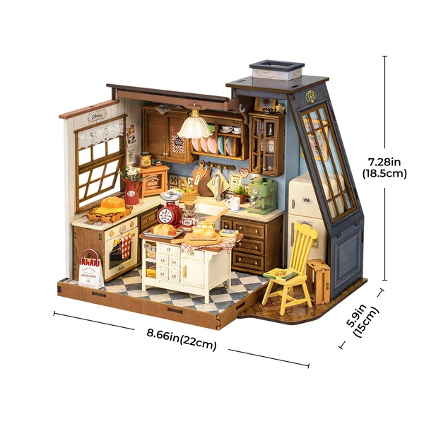 Rolife Baking Kitchen – DIY Μινιατούρα Κουζίνα Ζαχαροπλαστικής - Image 10