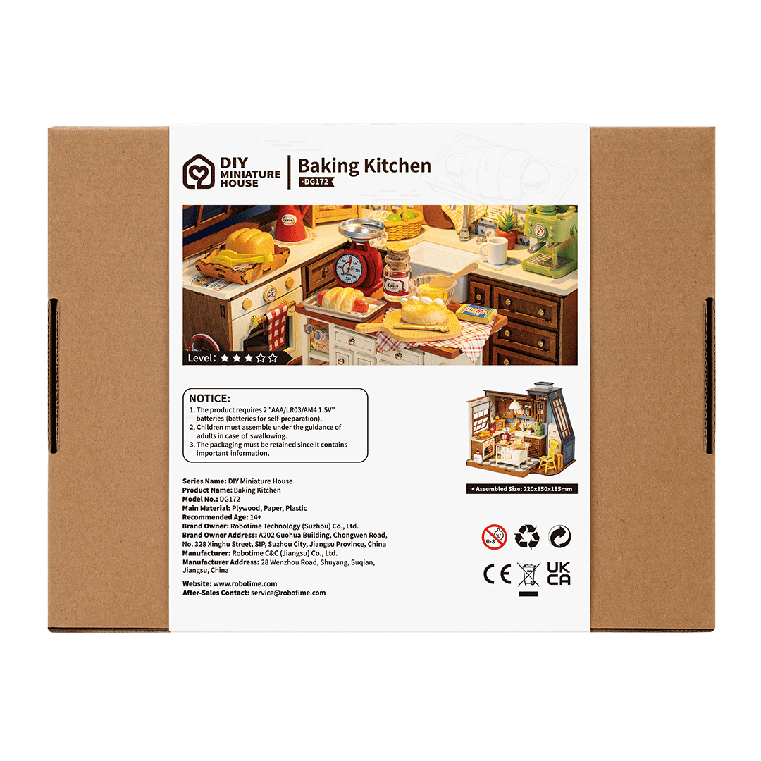 Rolife Baking Kitchen – DIY Μινιατούρα Κουζίνα Ζαχαροπλαστικής - Image 12