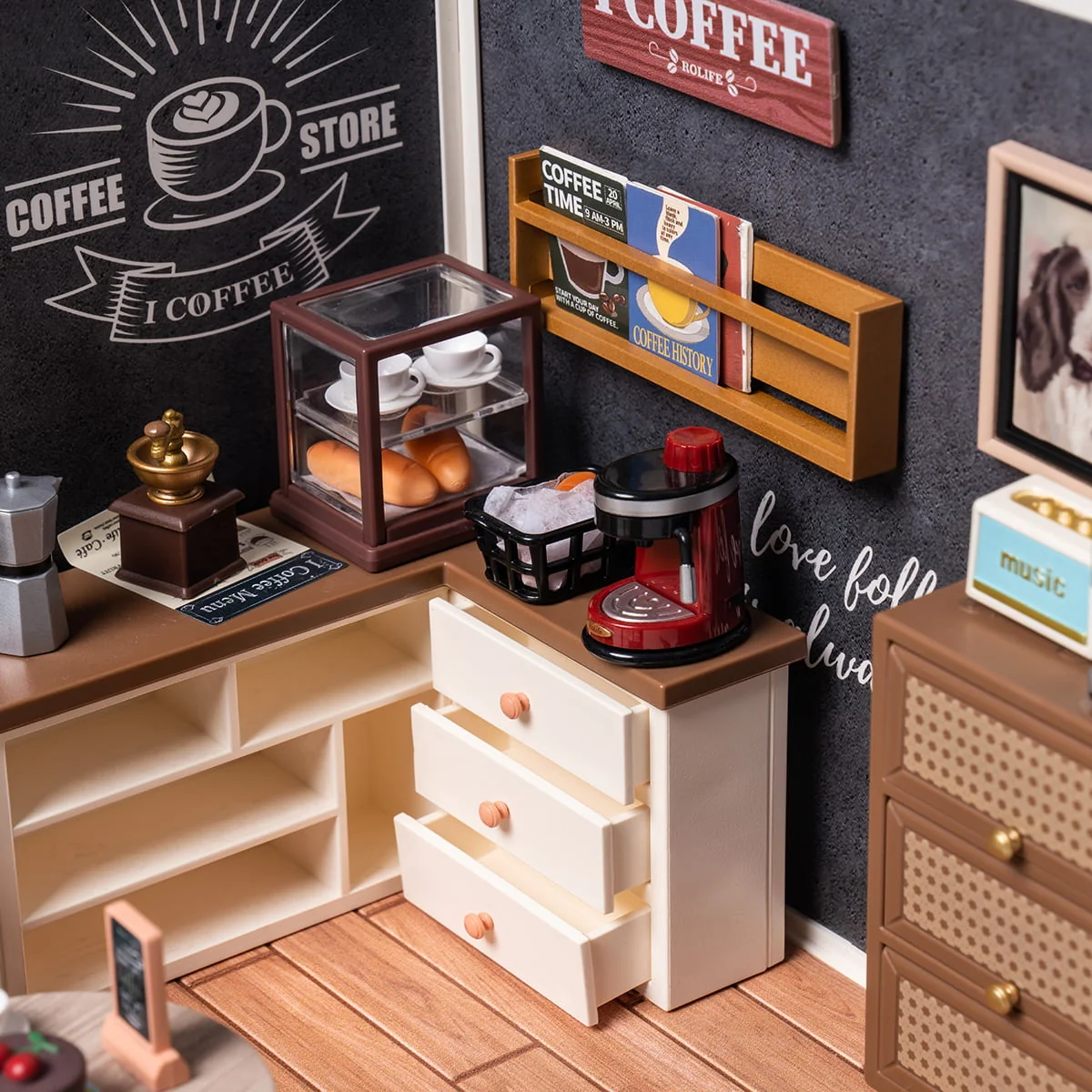 Rolife Daily Inspiration Cafe – DIY Μινιατούρα Καφέ - Image 7