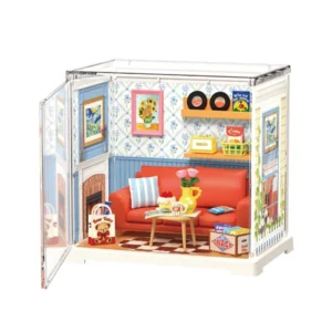 Rolife Country Blue Lounge – DIY Μινιατούρα Εξοχικό Σαλόνι