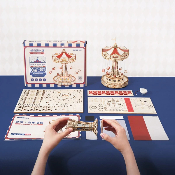 ROKR Mechanical Orrery EA02 ολοκληρωμένο μηχανικό 3D puzzle 315 κομματιών