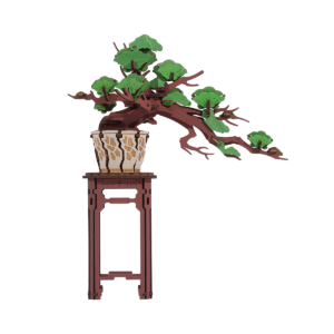 Rolife Evergreen Pine Bonsai – 3D Ξύλινο Puzzle Μπονσάι