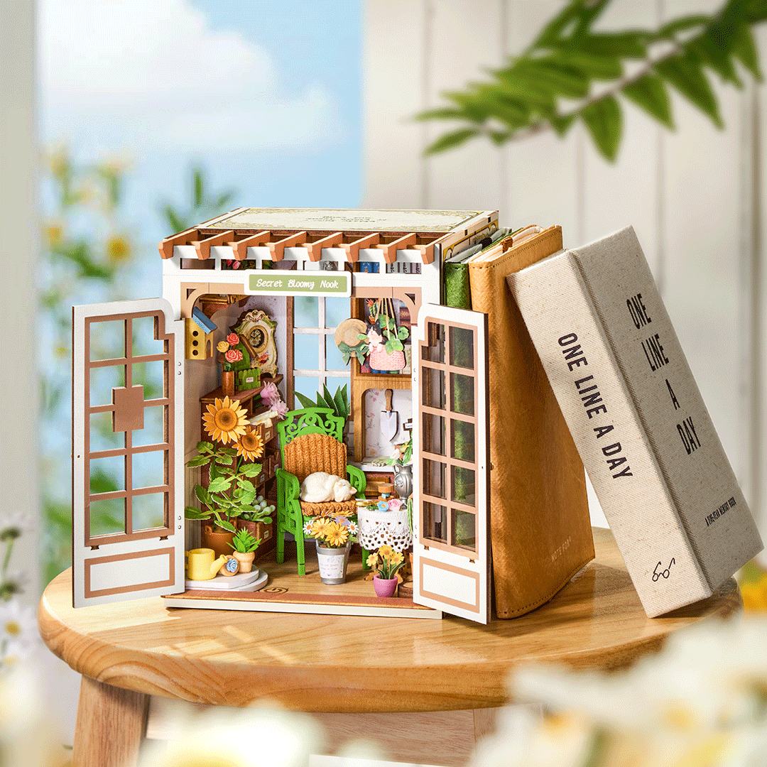 Rolife Secret Bloomy Nook – DIY Book Nook Ανθισμένος Κήπος - Image 2