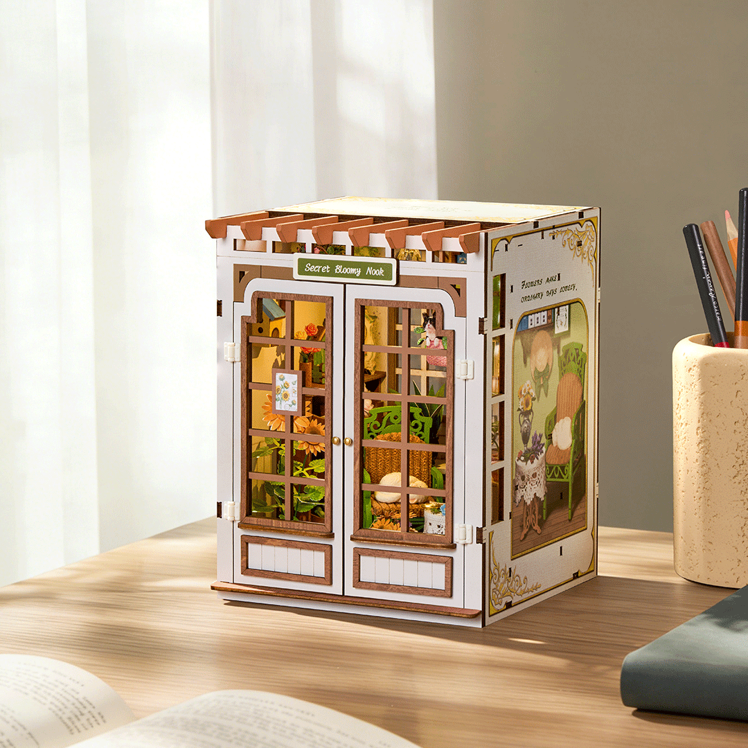 Rolife Secret Bloomy Nook – DIY Book Nook Ανθισμένος Κήπος - Image 3