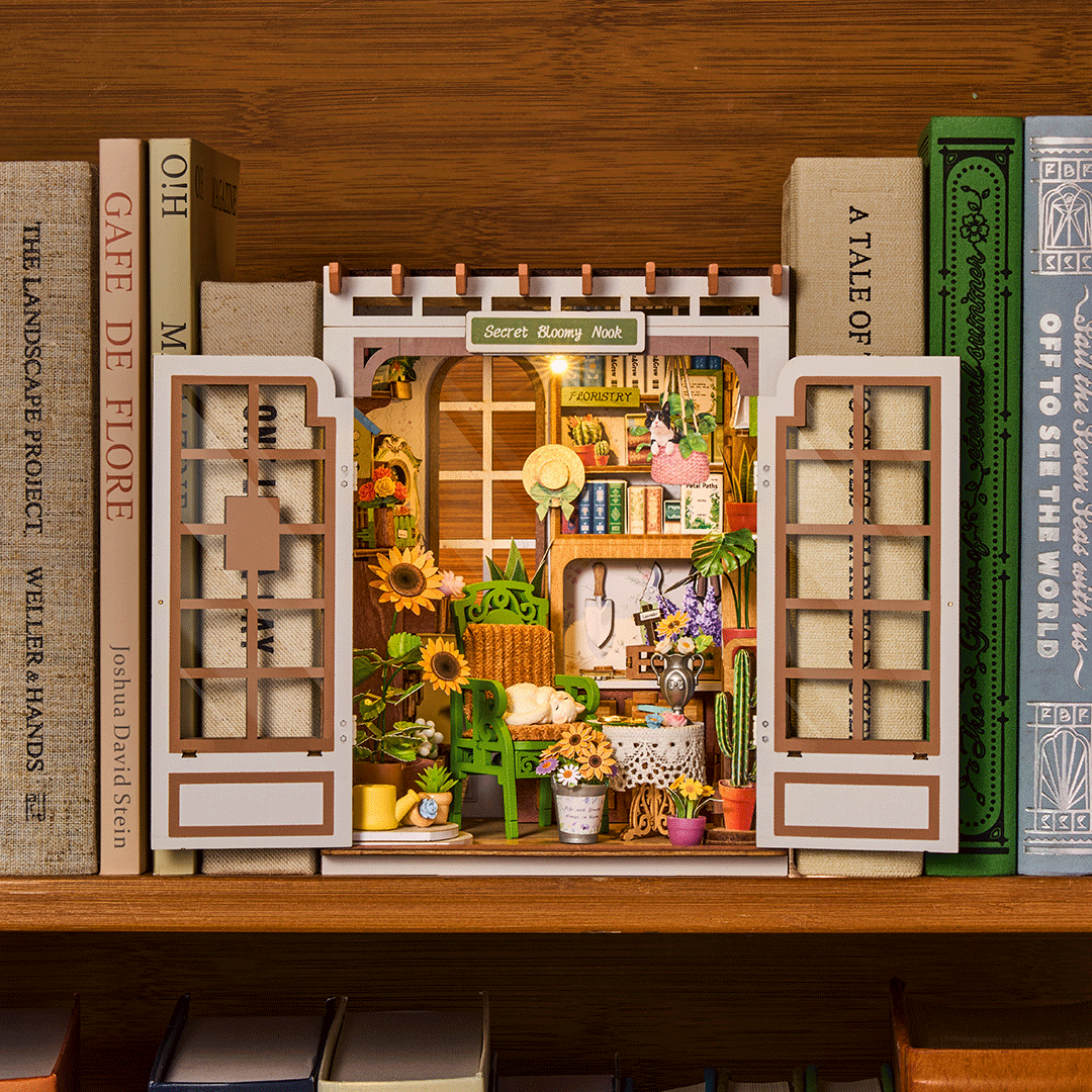 Rolife Secret Bloomy Nook – DIY Book Nook Ανθισμένος Κήπος - Image 4