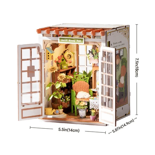 Rolife Secret Bloomy Nook – DIY Book Nook Ανθισμένος Κήπος - Image 11