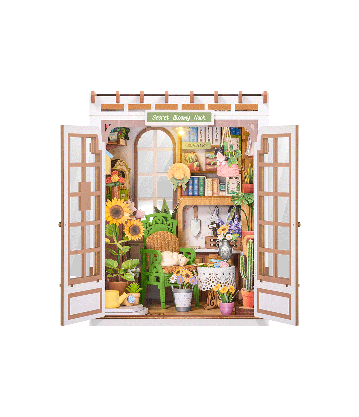 Rolife Secret Bloomy Nook – DIY Book Nook Ανθισμένος Κήπος