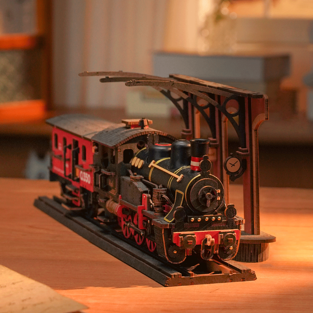 Rolife Steam Journey – Ξύλινο 3D Puzzle Ατμομηχανή - Image 4