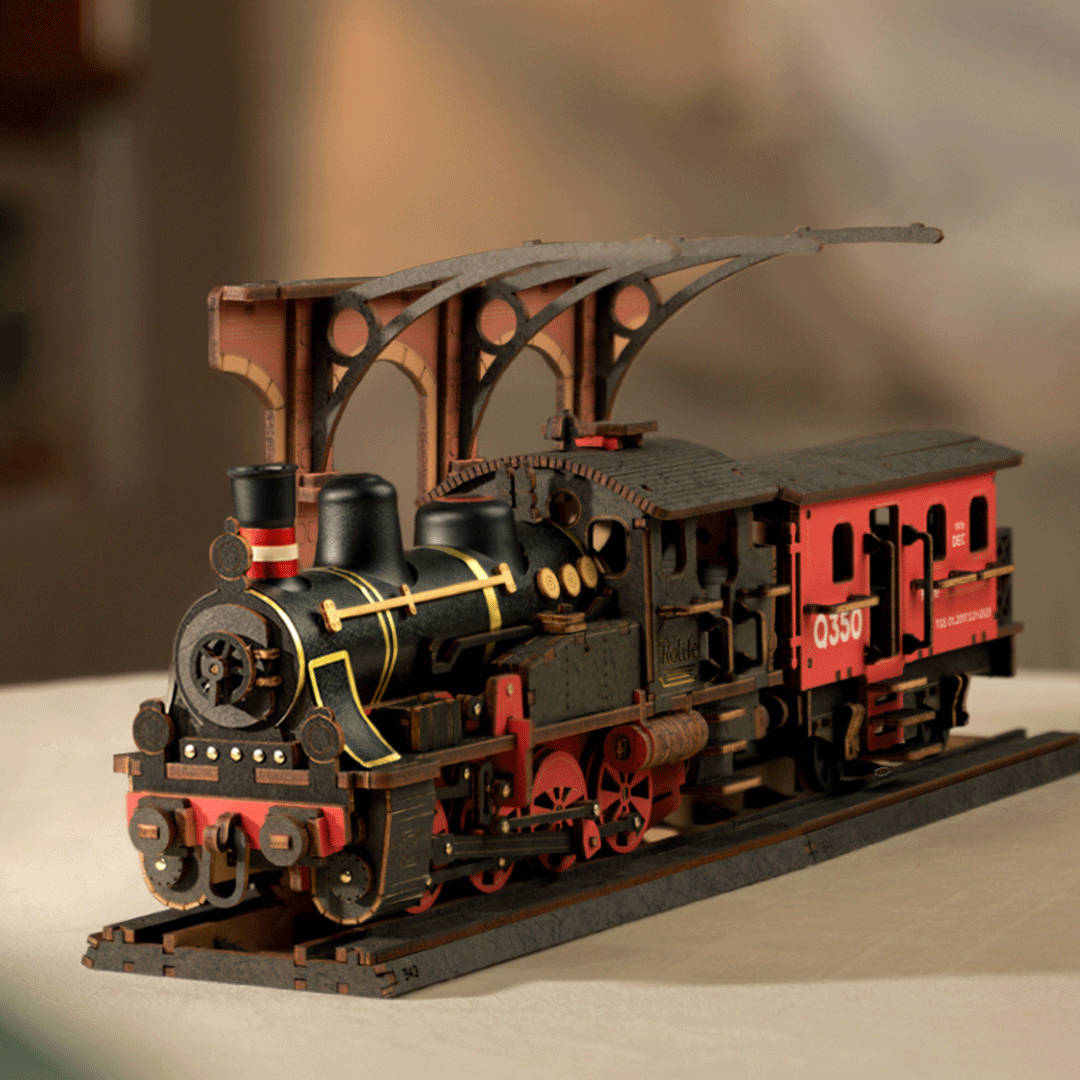 Rolife Steam Journey – Ξύλινο 3D Puzzle Ατμομηχανή - Image 9