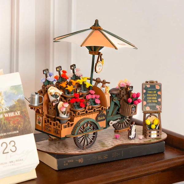 Συναρμολόγηση Rolife Blossom Cart TGS03 187 κομματιών