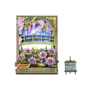 ROKR/Rowood Glittering Water Lily – 3D Ξύλινο Παζλ με Φωτισμό