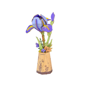 Rowood Purple Iris – Ξύλινο 3D Puzzle Μωβ Ίριδα