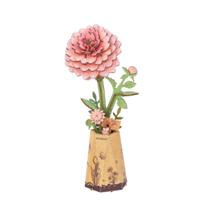 Rowood Pink Dahlia – Ξύλινο 3D Puzzle Ροζ Ντάλια