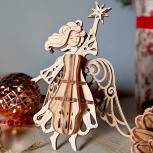 Twiglio Starlight Angel – Ξύλινο 3D Puzzle Άγγελος με Αστέρι