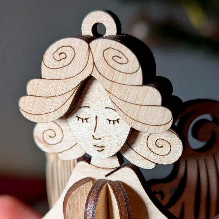 Twiglio Holy Angel – Ξύλινο 3D Puzzle Άγγελος με Φαναράκι - Image 4