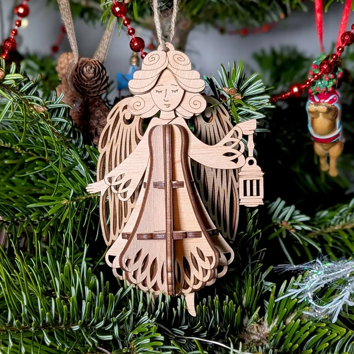 Twiglio Holy Angel – Ξύλινο 3D Puzzle Άγγελος με Φαναράκι - Image 5