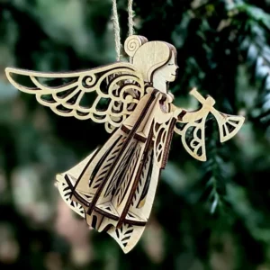 Twiglio Glory Angel – Ξύλινο 3D Puzzle Διακοσμητικός Άγγελος Δόξας