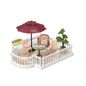Rolife Chic Café Terrace – DIY Μινιατούρα Βεράντα Καφέ Super Creator