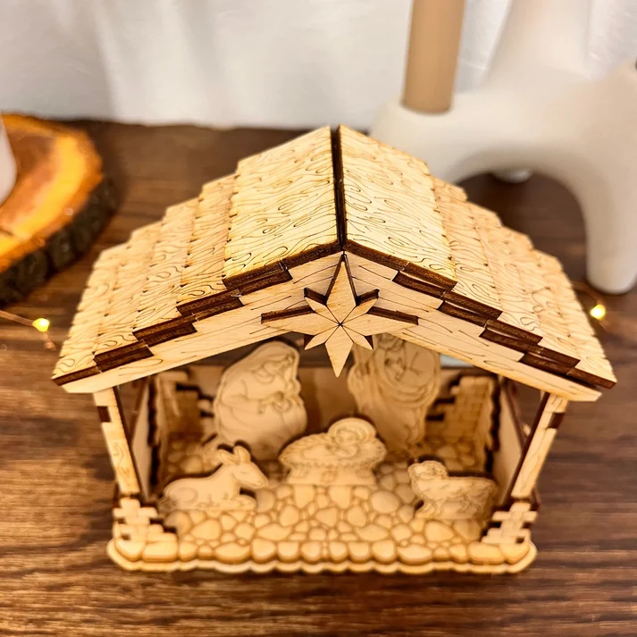 Twiglio Bethlehem Scene – Ξύλινο 3D Puzzle Χριστουγεννιάτικη Φάτνη της Βηθλεέμ - Image 3