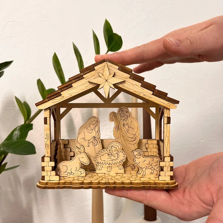 Twiglio Bethlehem Scene – Ξύλινο 3D Puzzle Χριστουγεννιάτικη Φάτνη της Βηθλεέμ