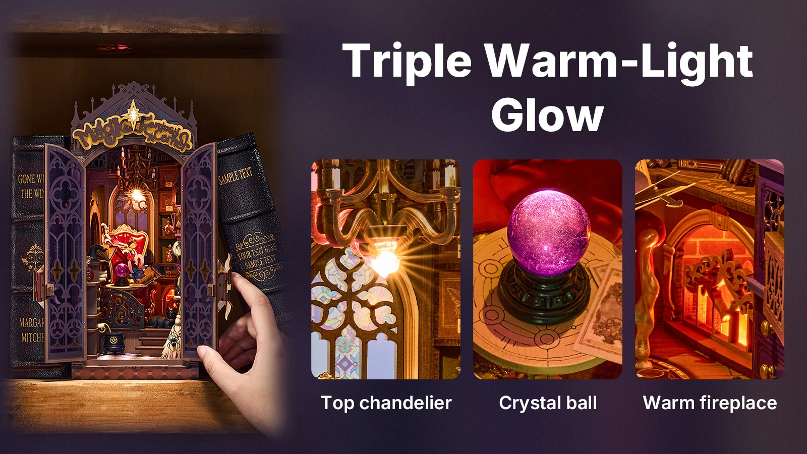 Συναρμολόγηση Rolife Magic Fantasy Corner TGB14 DIY Book Nook 185 κομματιών